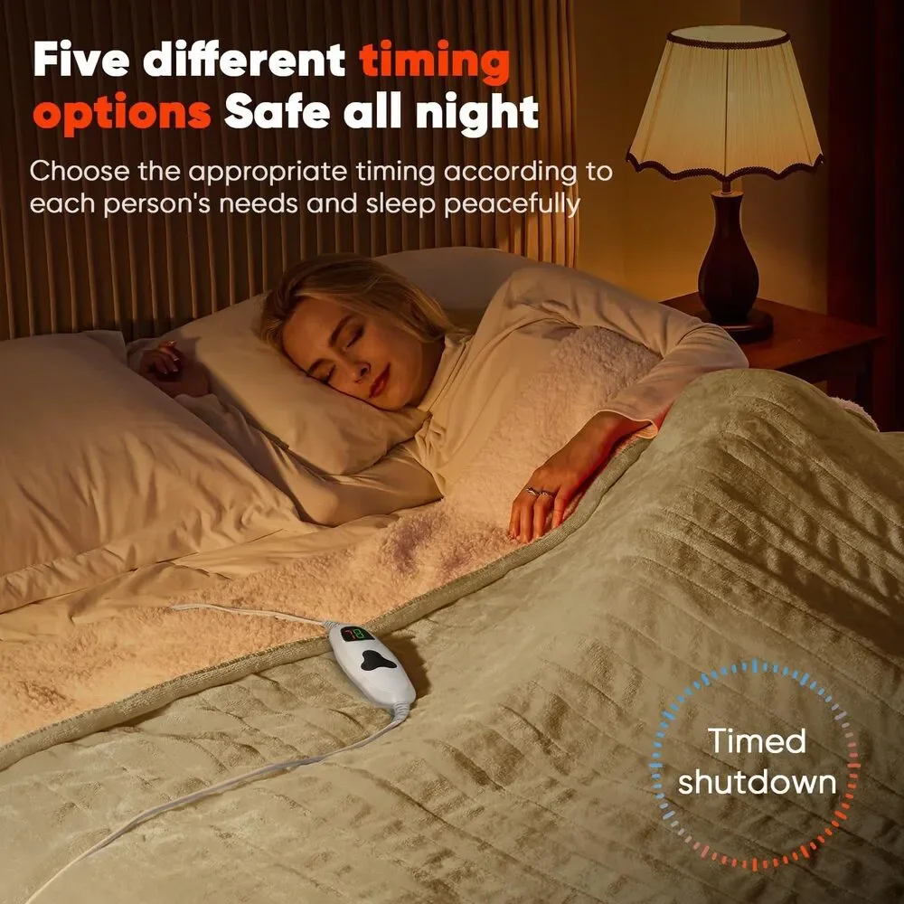 Heated Blanket Electric Throw 50